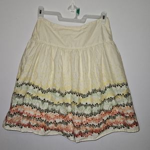 J. Jill multicolor polka dot skirt